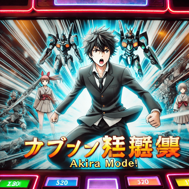 ここにアキラモード突入演出画像