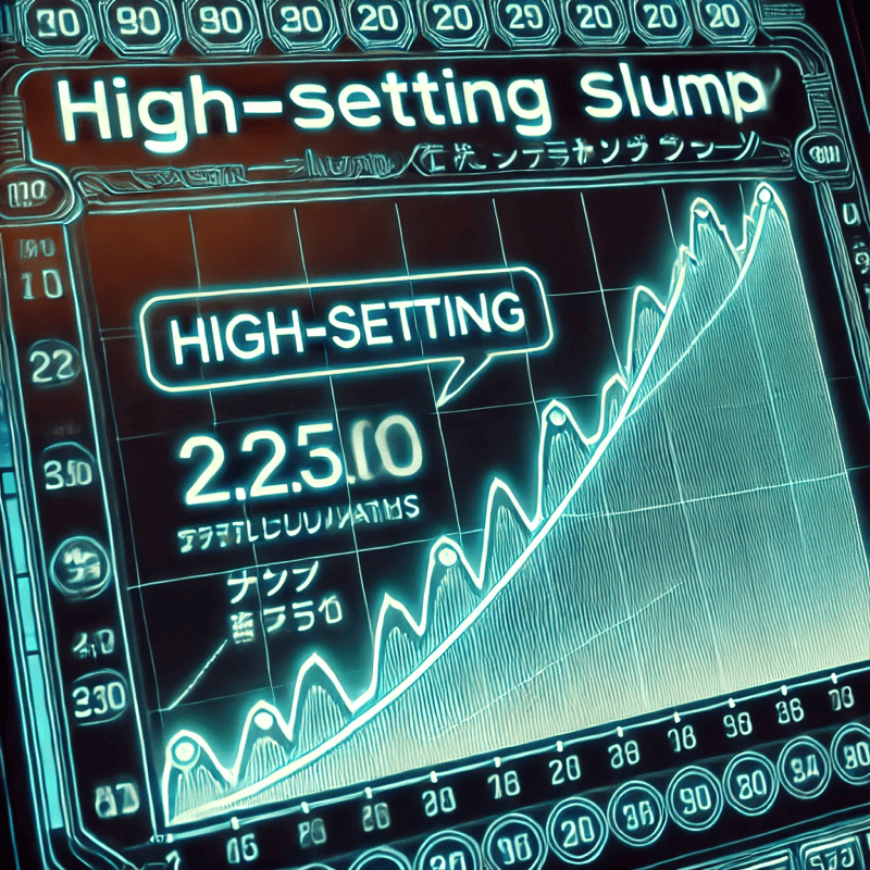 高設定のスランプグラフ例