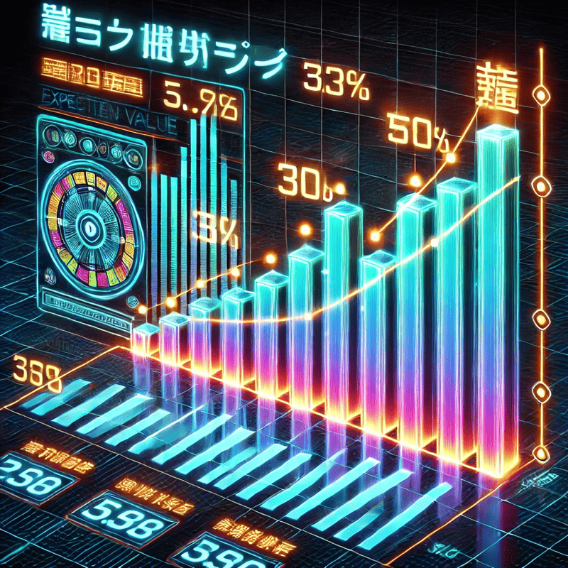 スルー回数ごとの期待値推移グラフ